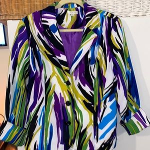 Beautiful multicolor jacket three buttons